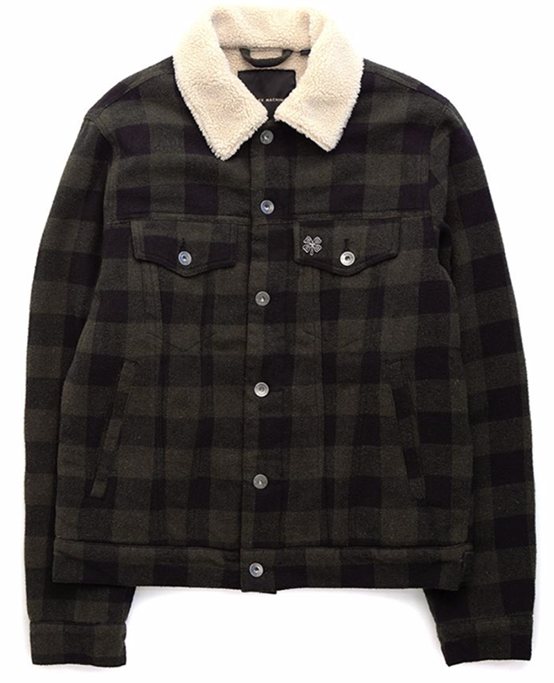  mikey plaid army green