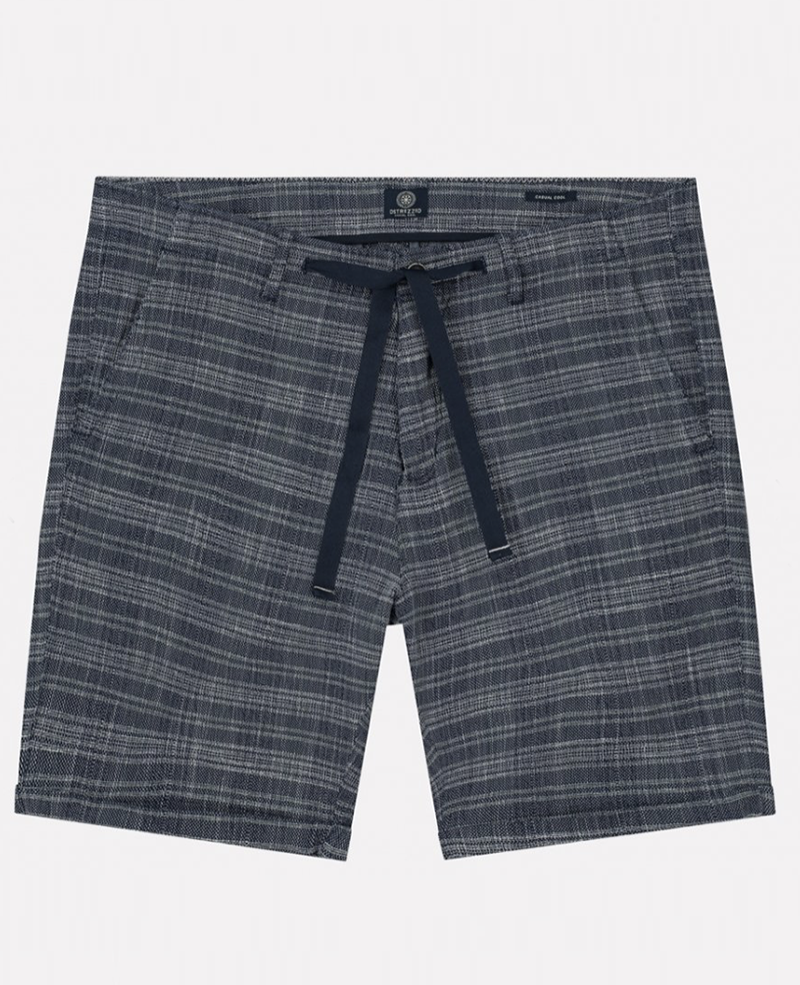 515296 loose check dk navy