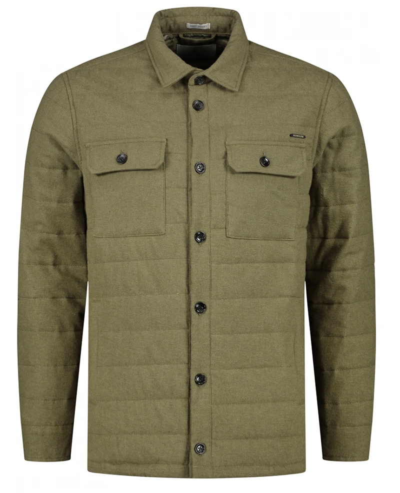  flannel quilted 303530 dk army