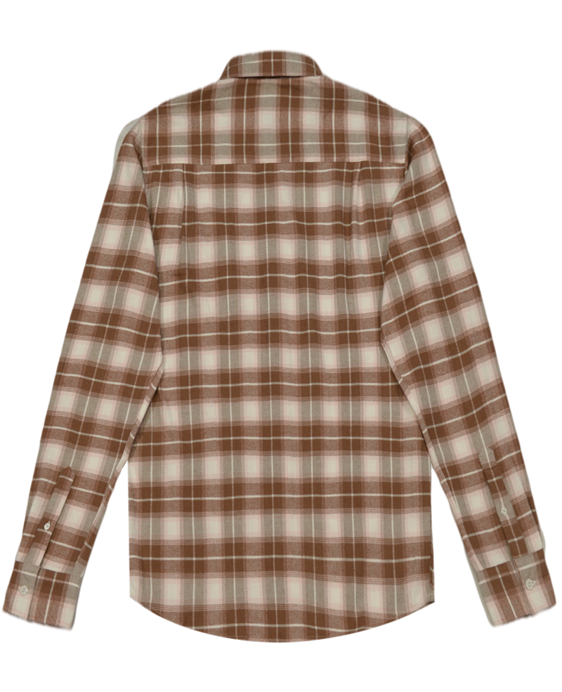 flannel 22W817 BARN RED-1