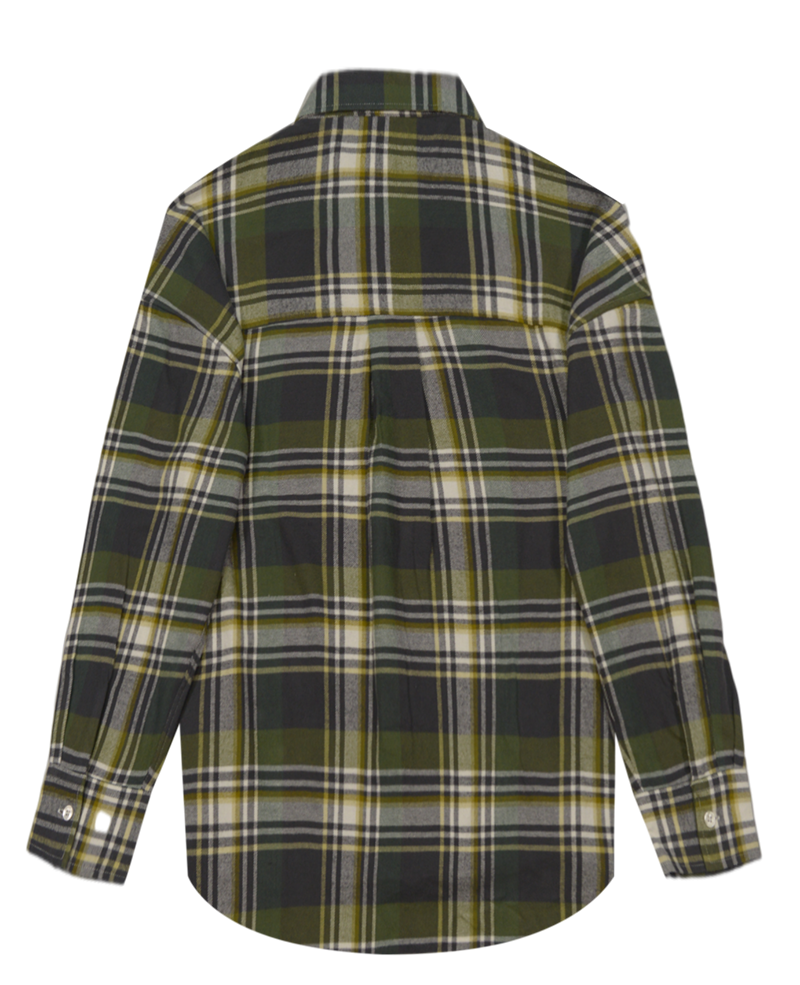  ladies flannel AW22W816 PEWTER-1