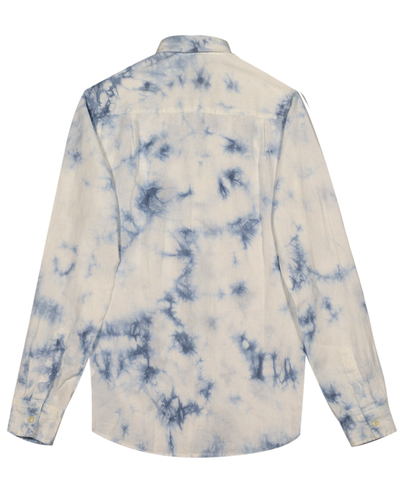  linen tie dye 2W877 DUSTY BLUE 