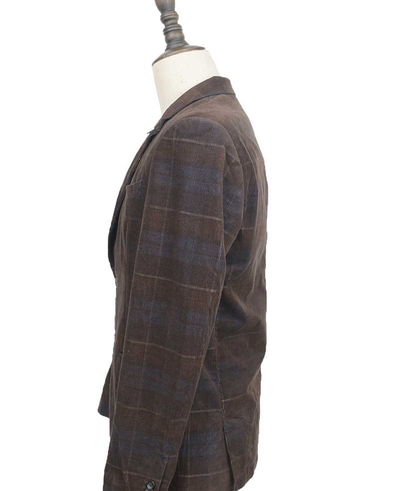 Mens blazer corduroy plaid