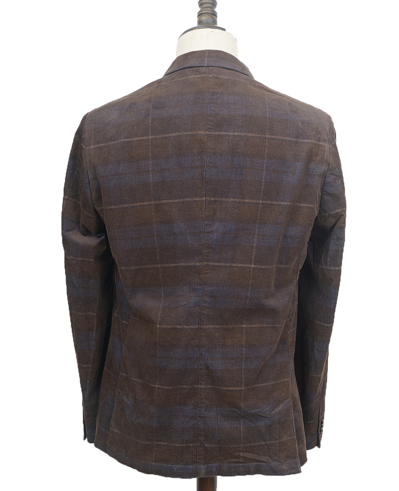 Mens blazer corduroy plaid