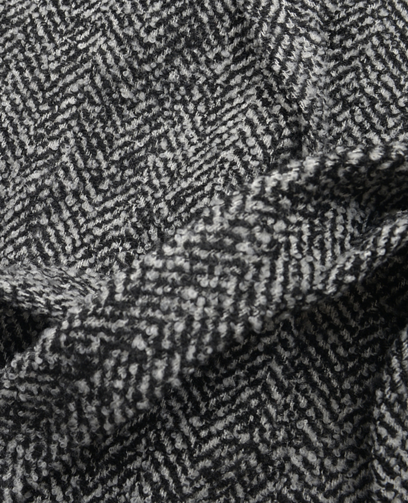 Women wool coat 632W herringbone