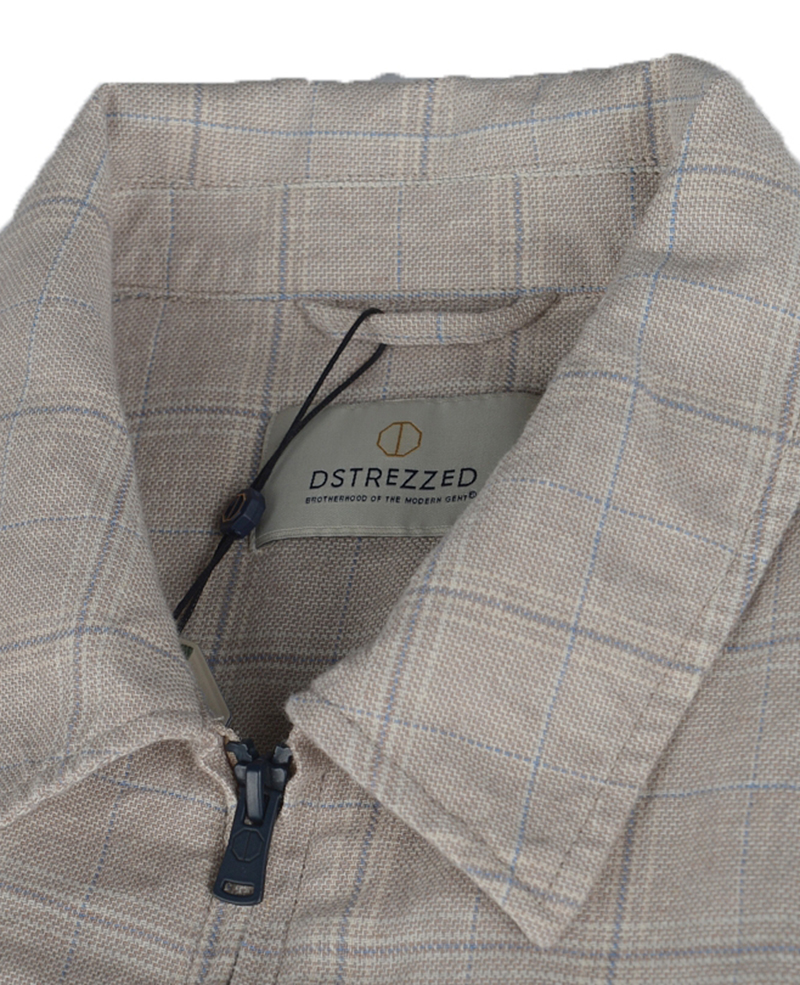 150010 MENS JACKET LINEN CHECK