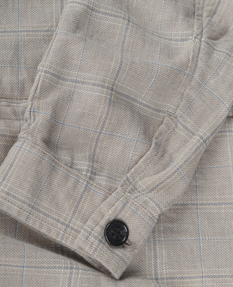 150010 MENS JACKET LINEN CHECK