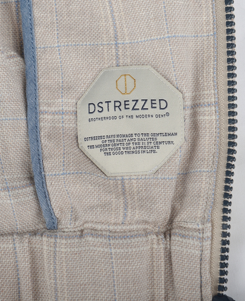 150010 MENS JACKET LINEN CHECK