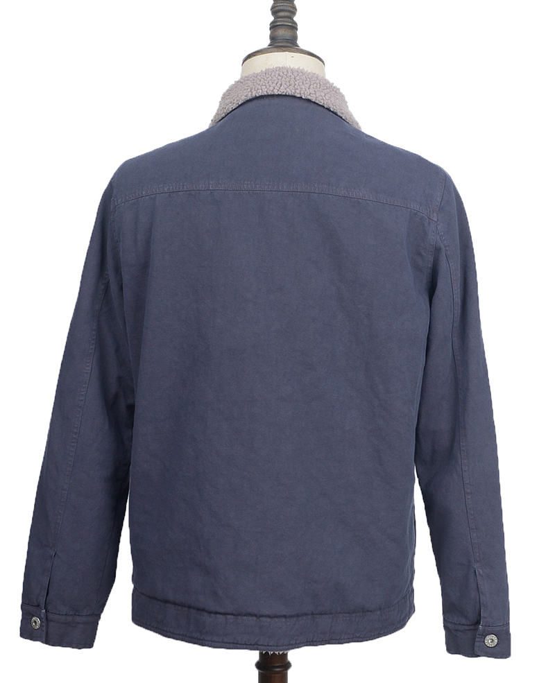 AC3W230 Mens jacket garment dyed dk navy