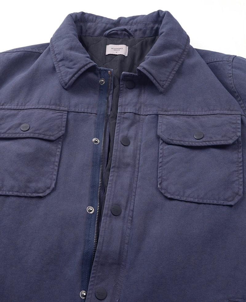 AC3W879 MENS JACKET GARMENT DYE DK NAVY