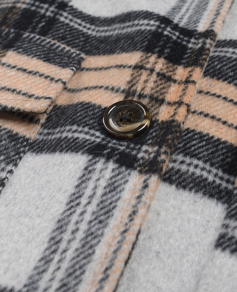 Women jacket woolen plaid