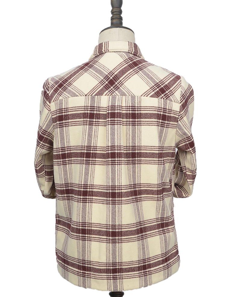 women overshirt woolen plaid 2310126