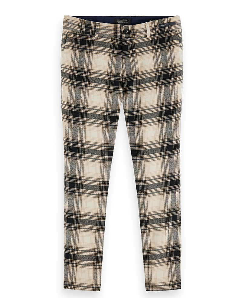 Mens pants plaid woolen 158366B