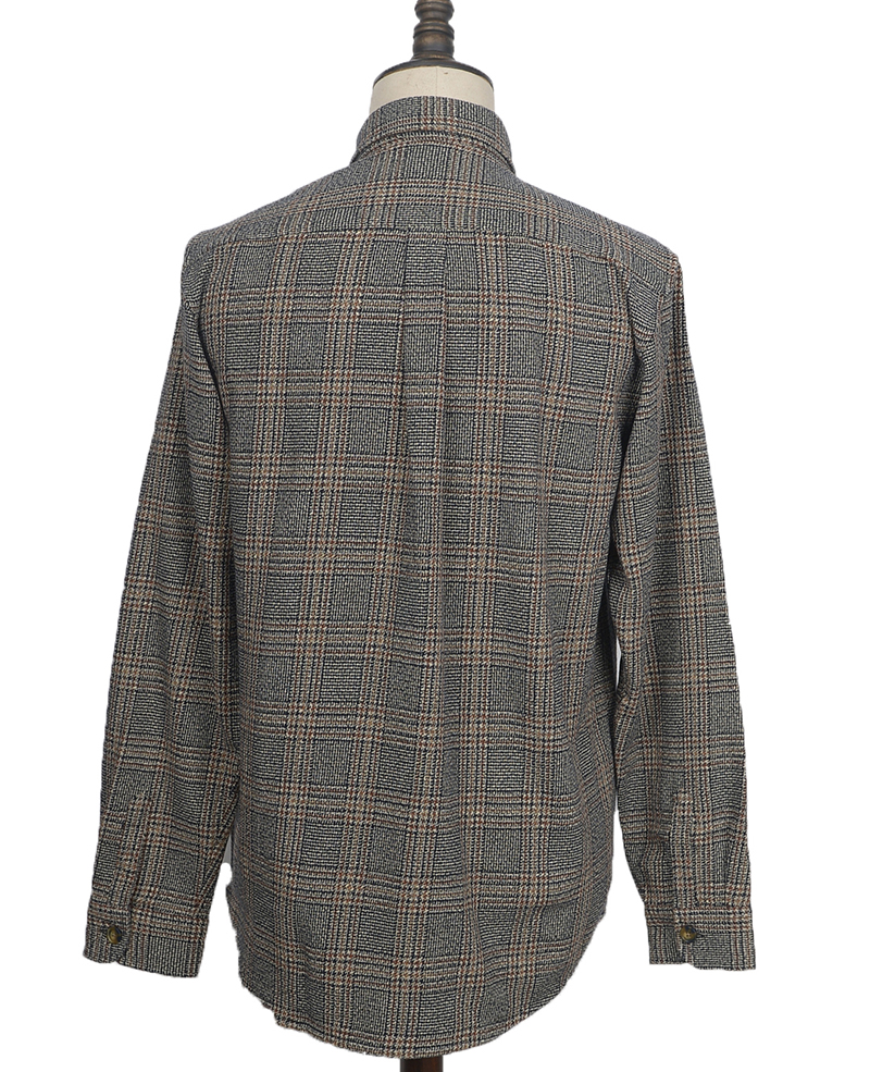 AC2W0483 mens shirts heavy flannel plaid