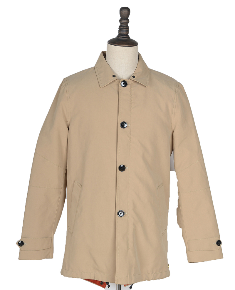 01350 TRENCH COAT BONDED WITH DETACHABLE INNER COL SAND