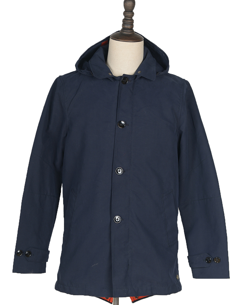 101350 TRENCH COAT BONDED WITH DETACHABLE INNER COL NAVY