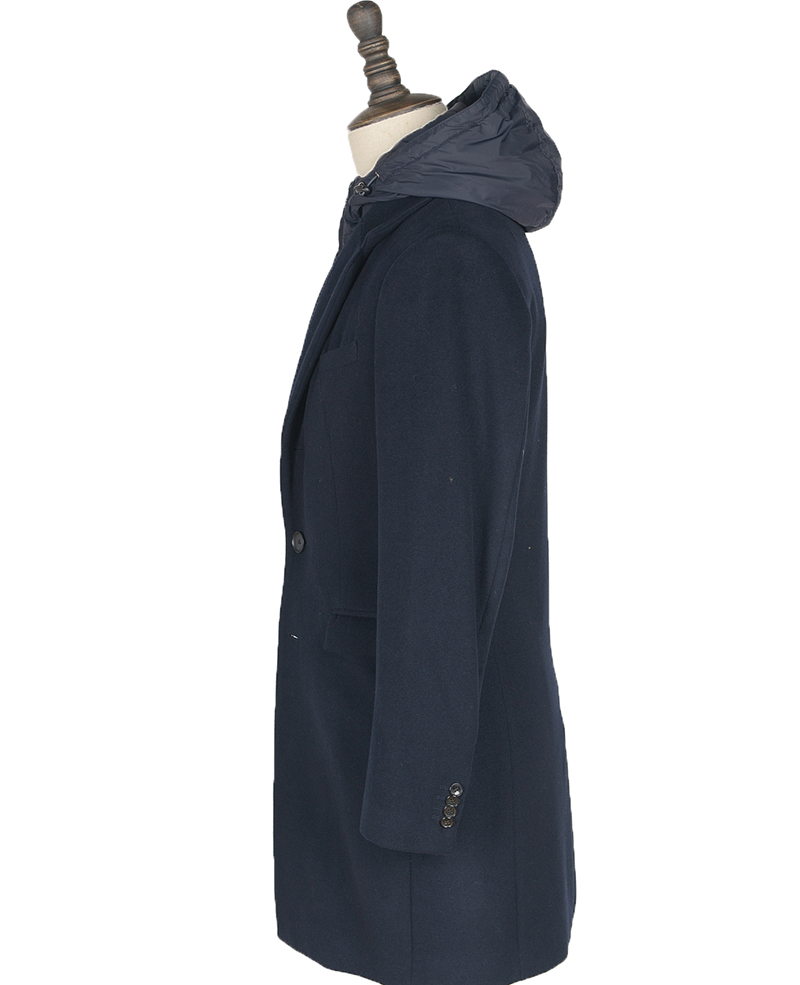 118962 (M8J044)wool coat with body warmer