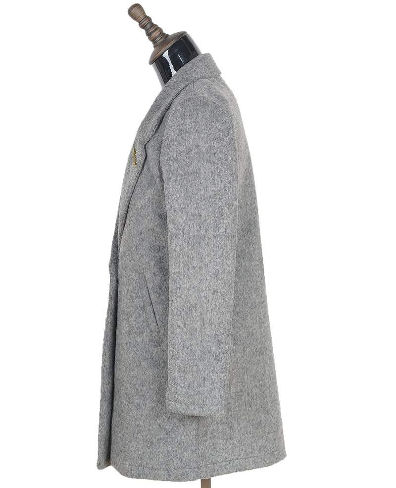 145052 ladies wool coat Grey Mel