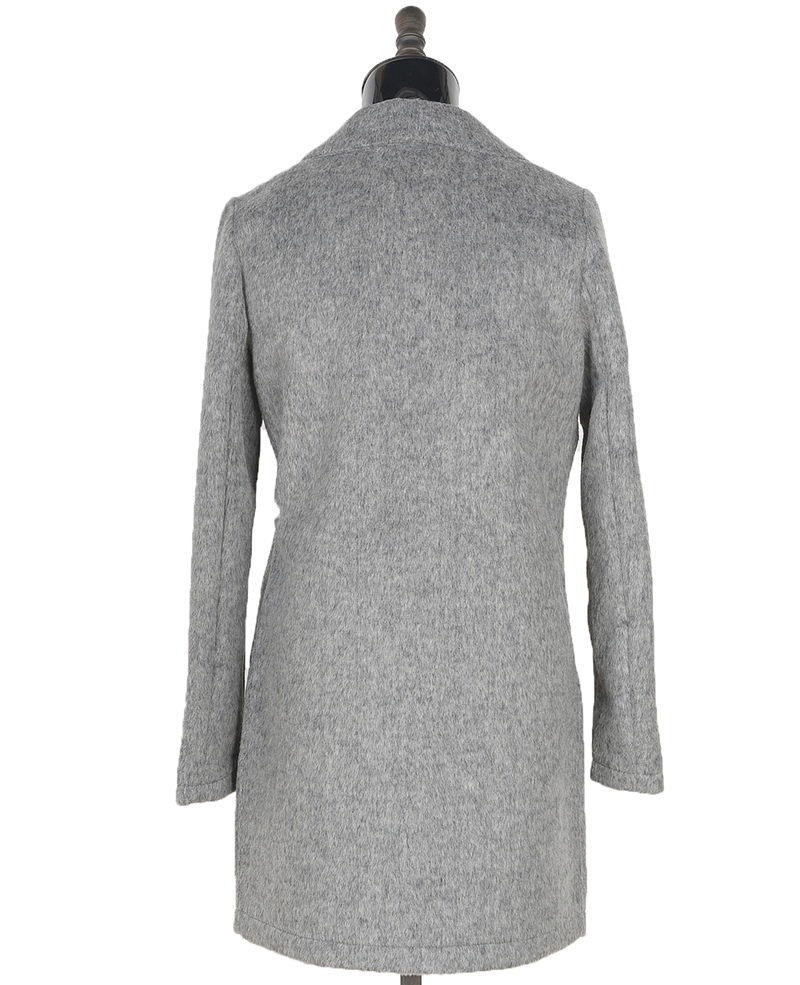 145052 ladies wool coat Grey Mel