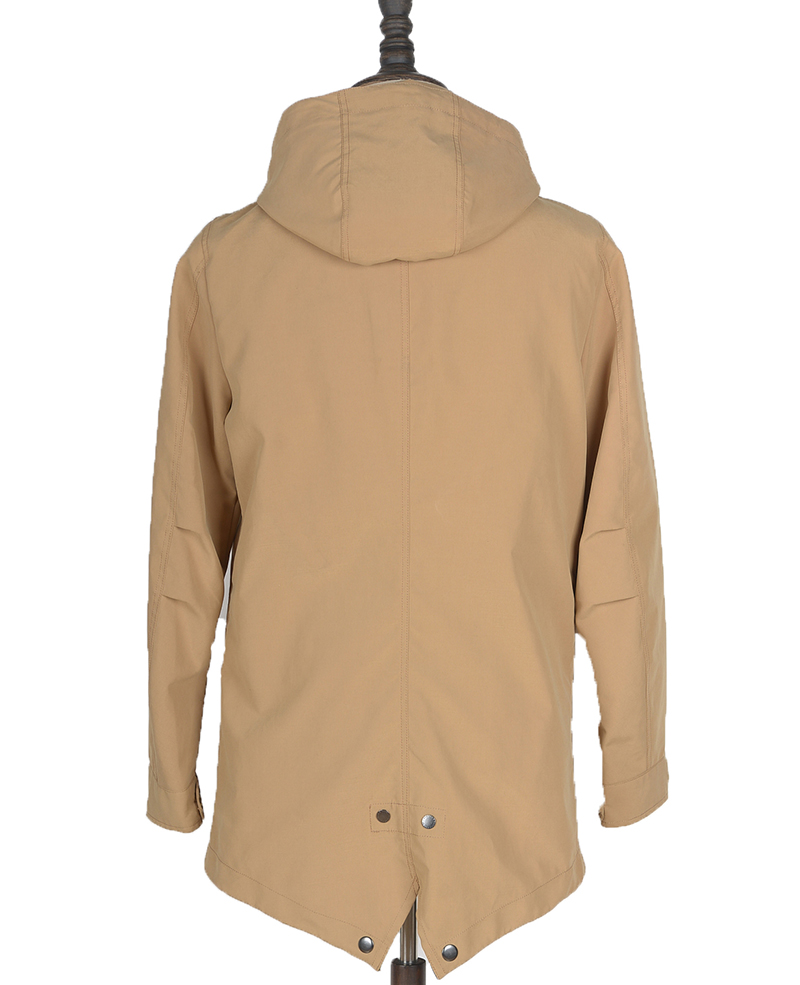 148685 TRENCH COAT BONDED DETACHABLE HOOD COL SAND