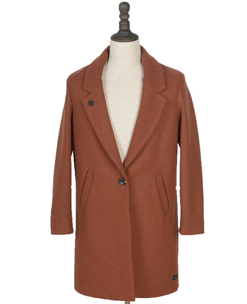 154308 women wool coat scotch 1924 coffee