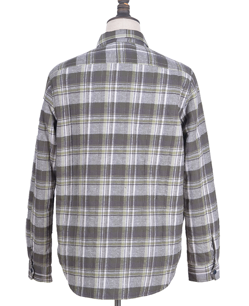 303626 OVERSHIRT PADDED SLBU CHECK DK ARMY