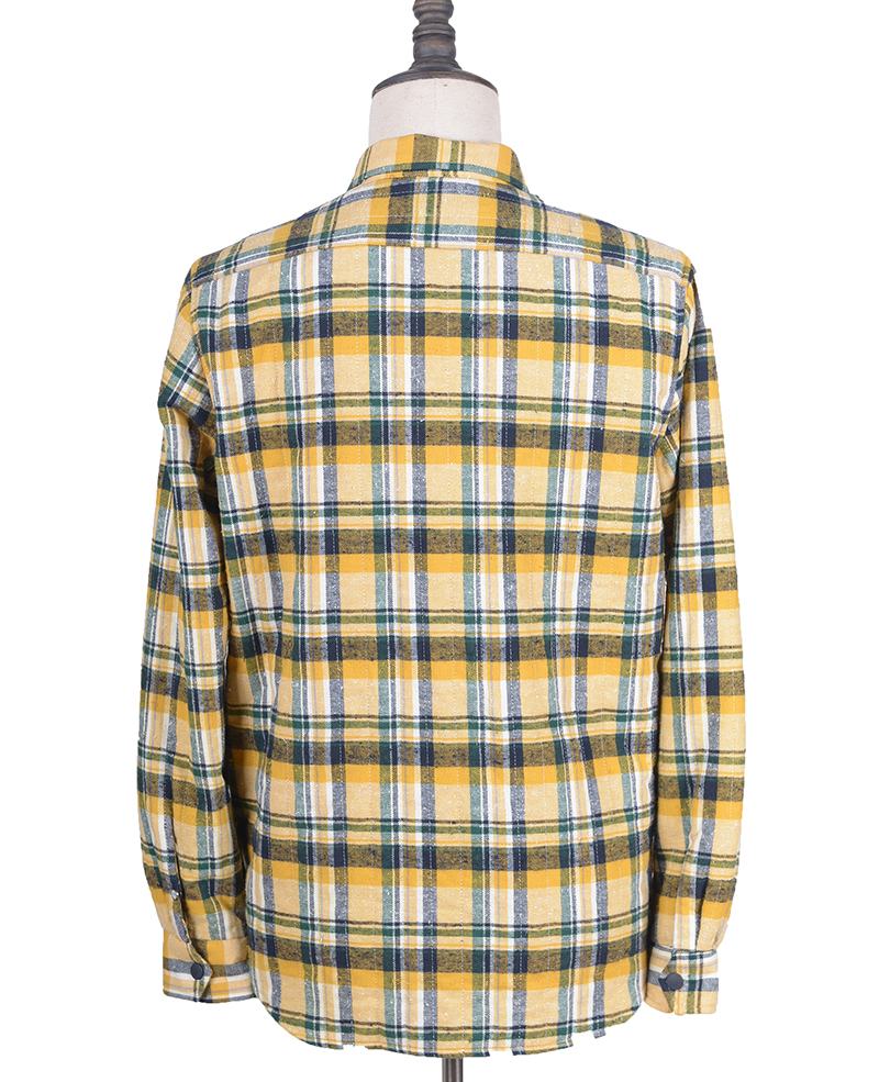 303626 OVERSHIRT PADDED SLBU CHECK GOLD