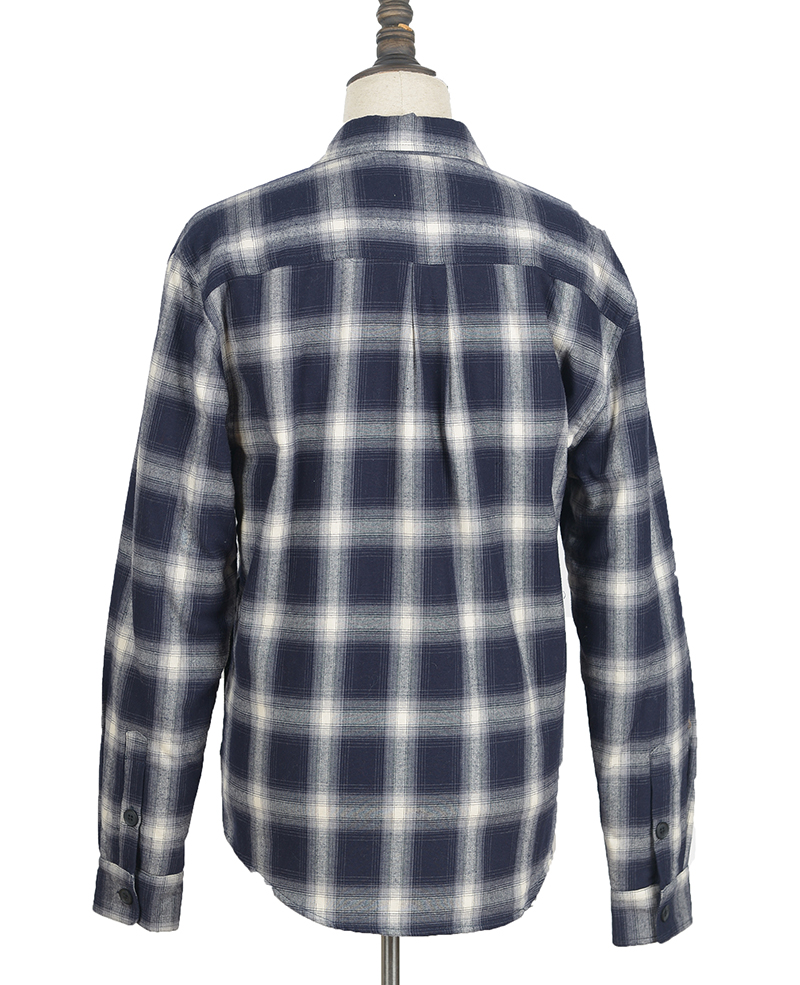 3153789(M9J046) overshirt flannel with sherpa lined