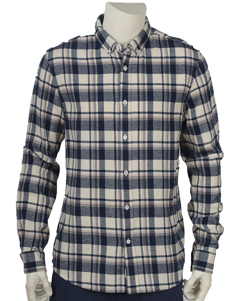 2W821 Flannel shirt LS